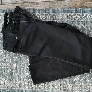 Black skinny leg jeans size 8